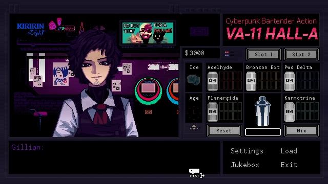 VA-11 Hall-A: Cyberpunk Bartender Action - No Commentary #mute смотреть онлайн