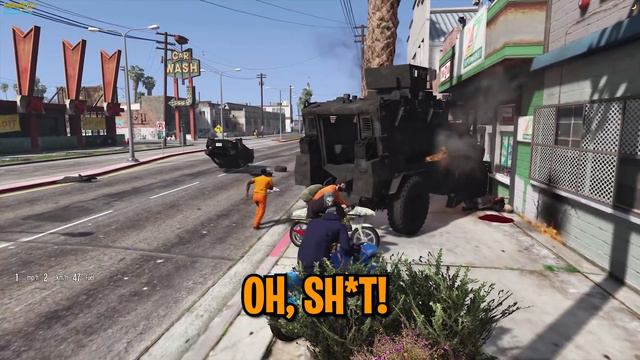 GTA 5 Roleplay - flying jet power bikes trolling cops | RedlineRP смотреть онлайн