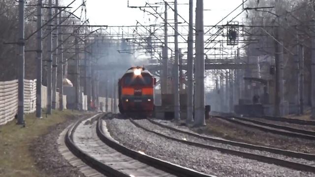Тепловозы 2М62У-0033, 2М62У-0034 и ЧМЭ3-2776 смотреть онлайн