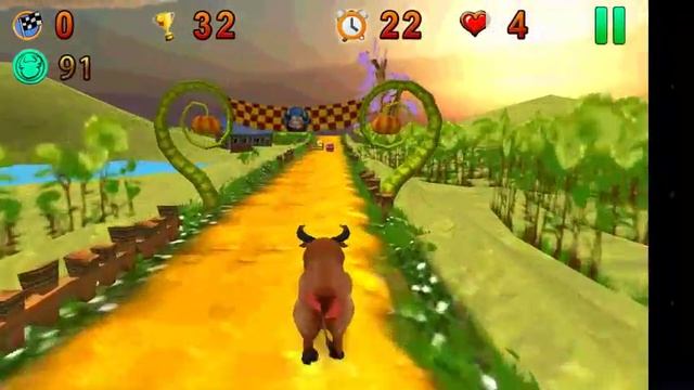 Angry Bull Run Android Game смотреть онлайн