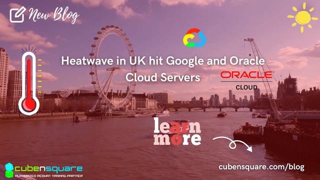 Heatwave in UK hit Google and Oracle Cloud Servers- CubenSquare Blog смотреть онлайн