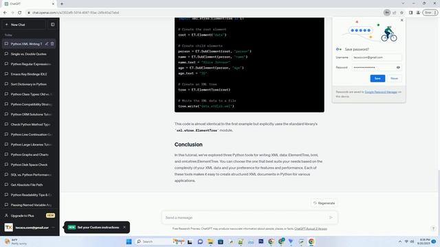 XML writing tools for Python смотреть онлайн