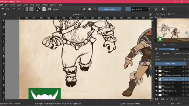 Boar Warrior - Character Design - Speedpaint смотреть онлайн