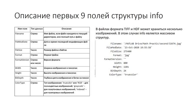 Работа с файлами изображений и их типы в MatLab смотреть онлайн