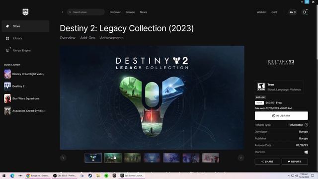 Limited Time Destiny 2 Legacy Collection FREE until Dec 20 смотреть онлайн