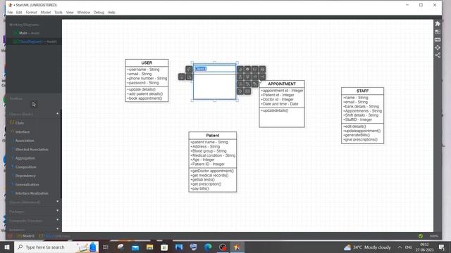 Class diagram for online hospital management system in software engineering | UML tutorial смотреть онлайн