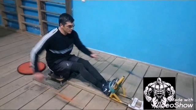 Тренировка на выносливость/Жим лёжа 40кг 60раз за 40сек/+тренажер для гребли смотреть онлайн