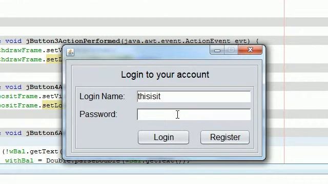 MySimpleBank (Java + MS Access) Program смотреть онлайн