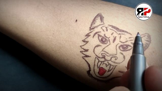 Tiger Face Tattoo On Hand | Tattoo