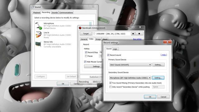 How to set up your microphone (Bandicam Free) смотреть онлайн