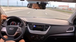 Как едет Hyundai Solaris 2 на трассе. Болтает его?