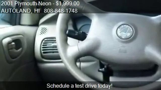 2001 Plymouth Neon Sedan - for sale in Honolulu, HI 96819 смотреть онлайн