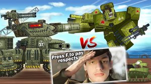 Советский Робо-монстр VS Американский монстр. КВ-44 в шоке! - Мультики про танки реакция на Gerand