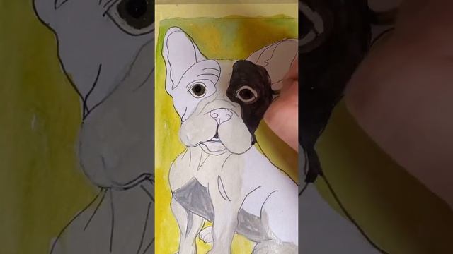 Рисуем французского бульдога смотреть онлайн