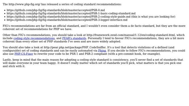 Software Engineering: Are there standard style guides for PHP? (3 Solutions!!) смотреть онлайн