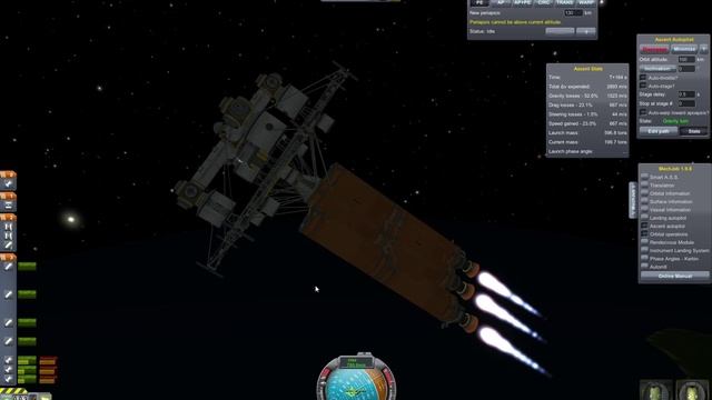 Kerbal Space Program: Getting Large Things Into Orbit With Heavy Lifting Boosters.