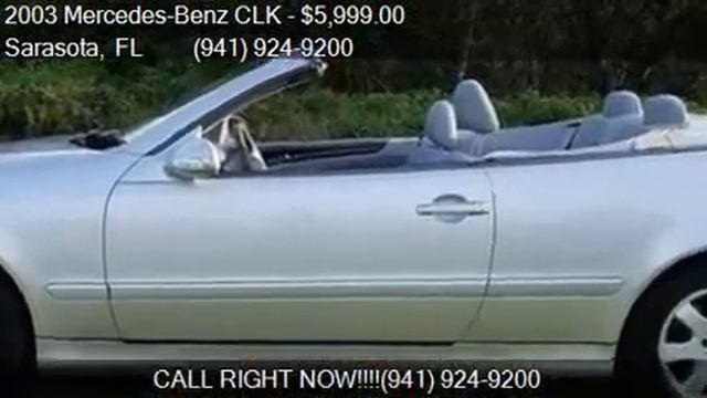 2003 Mercedes-Benz CLK CLK 320 2dr Cabriolet for sale in Sar смотреть онлайн