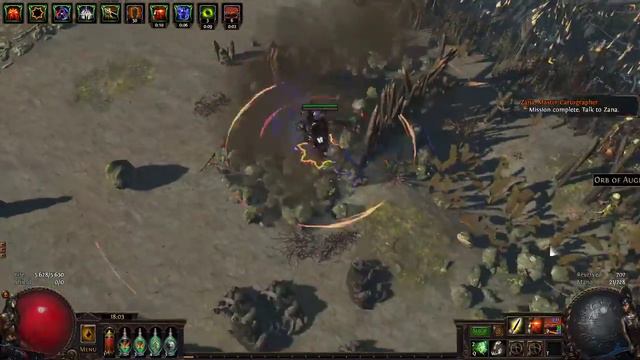 Path of Exile: Delirium Cyclone build hollow palm technique