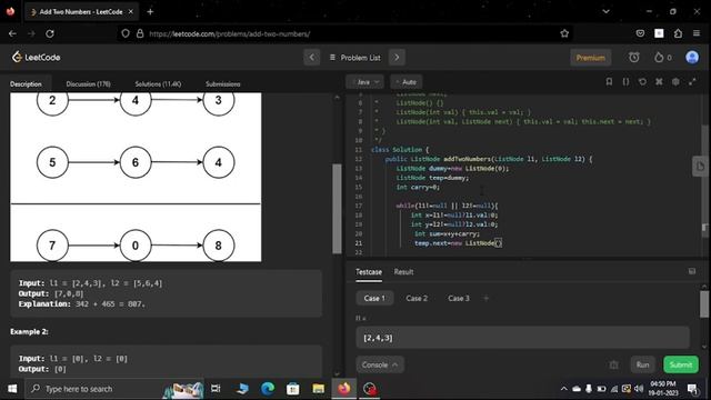 LeetCode 2. Add two numbers solution explained || Java смотреть онлайн