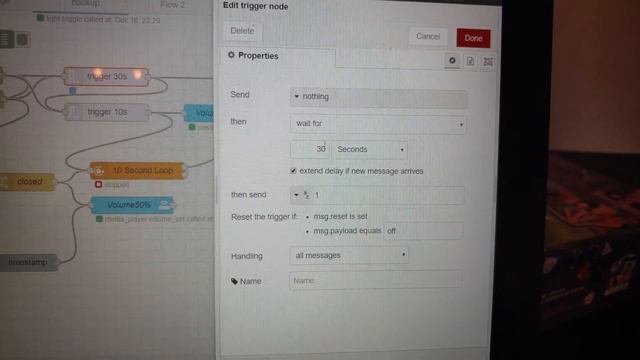 HomeAssistant and NodeRed door open notification automation. смотреть онлайн