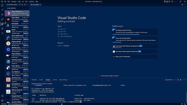 Using Visual Studio Code with Power Pages using the Power Platform Tools Extension смотреть онлайн