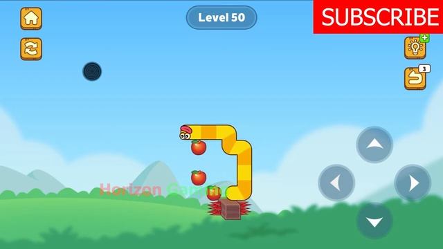 Hungry Worm - Greedy Worm LEVEL 50 - Gameplay Walkthrough Android IOS