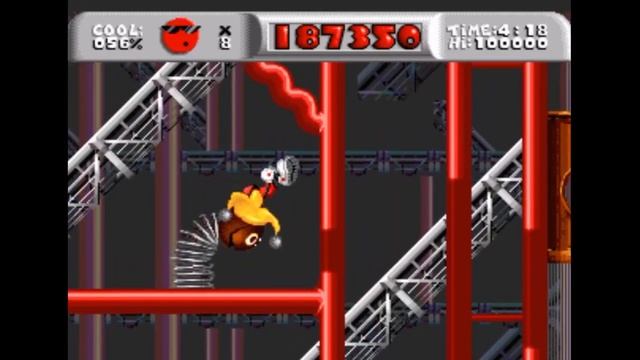 Sega Mega Drive 2 (Smd) 16-bit Cool Spot Level 6 Redical Rails