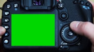 Футаж Фотокамера дисплей хромакей