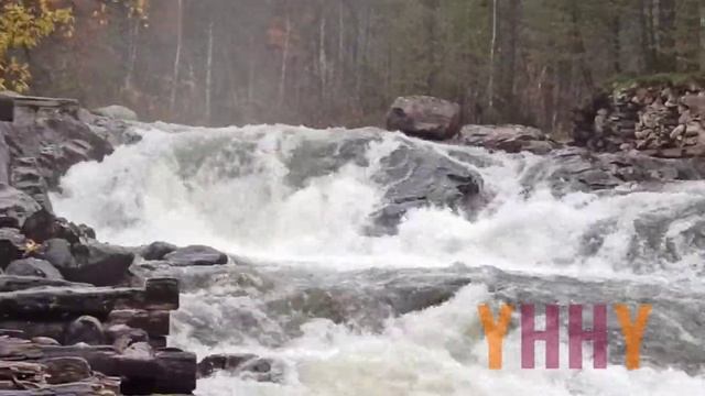 Водопад на реке Колвица (Черный падун) смотреть онлайн