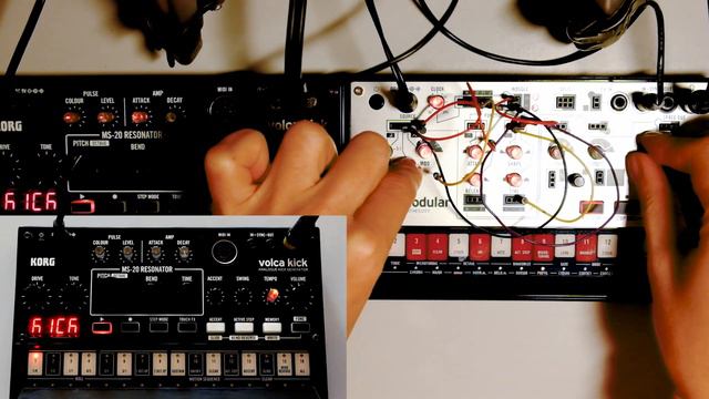 Korg Space Oddity - Korg volca kick, korg volca modular, korg microkorg, kaossilator pro. смотреть онлайн