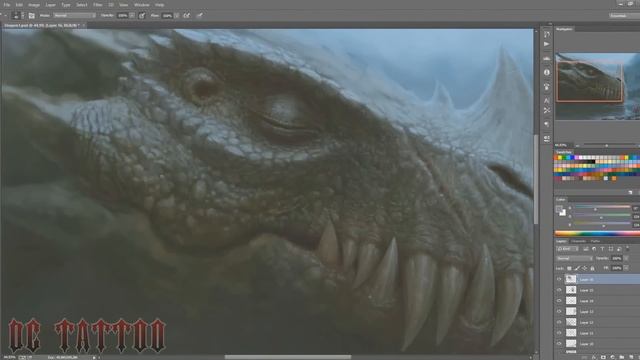 Sleeping Dragon - Speed painting (#Photoshop) | CreativeStation GM смотреть онлайн