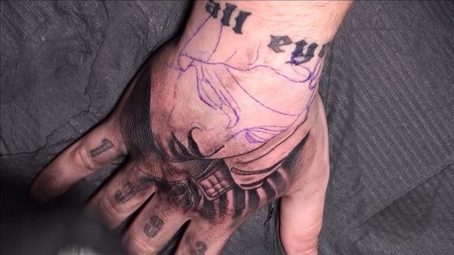 Hand portrait - Tattoo time lapse смотреть онлайн