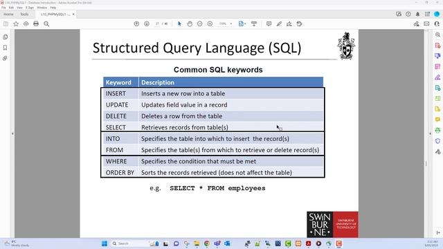PHP and MySQL 1 - database operations смотреть онлайн