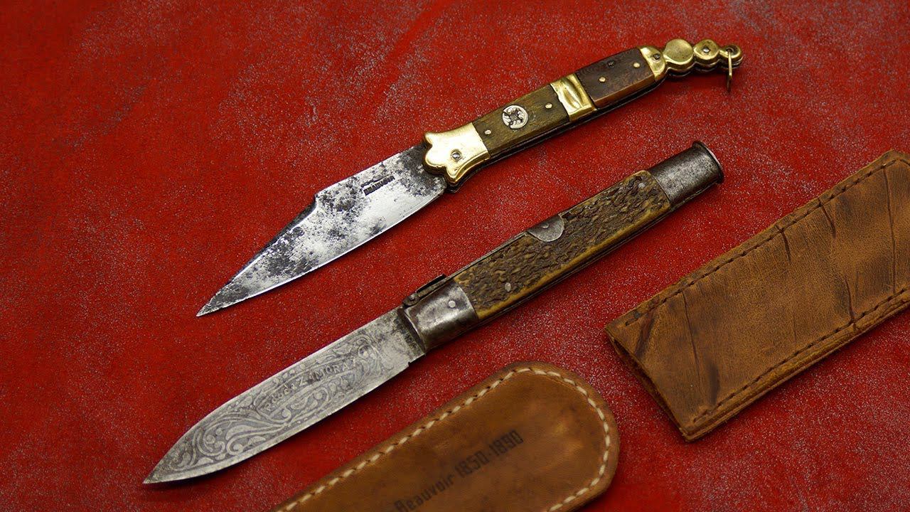 Наваха, старинные боевые ножи  Antique Navaja Folding Knife