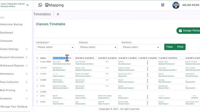 Class Routine, Time table management in explainer school management system смотреть онлайн