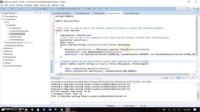 Integrating Lucene with Java Application смотреть онлайн