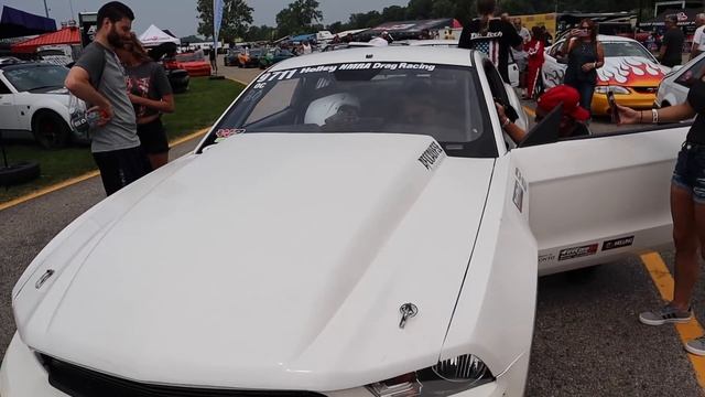 7.3L Godzilla Mustang Breaks ET Record | Nitrous-Gulping Cobra Jet смотреть онлайн
