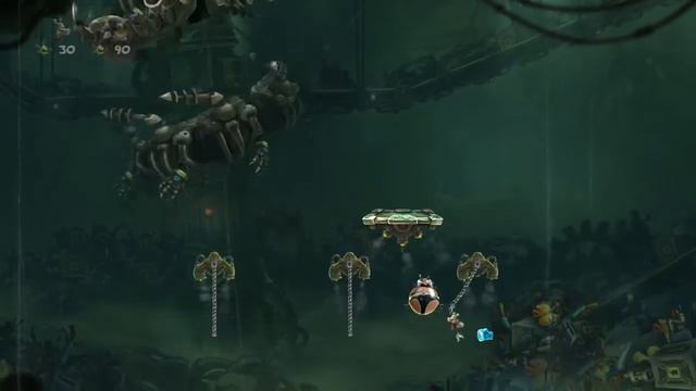 прохождение Rayman Legends #19 БОСС "Творение безумца" / Музыкальный уровень Gloo смотреть онлайн