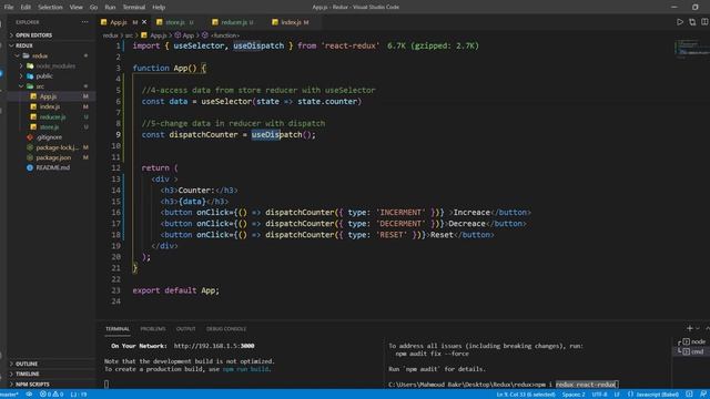 67- Redux useSelector , useDispatch смотреть онлайн