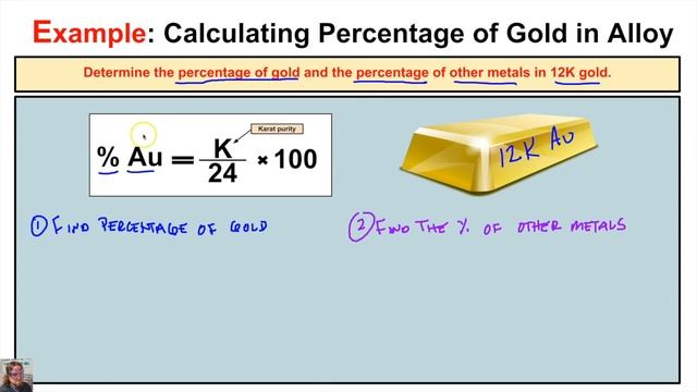 How to Calculate the Percentage of Gold and Percentage of Other Metals in a Gold Alloy смотреть онлайн