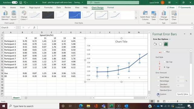 Excel - How to plot a line graph with standard deviation смотреть онлайн