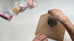 Распаковка набора подстаканников/костеров из алмазной мозаики Diamond Canvas