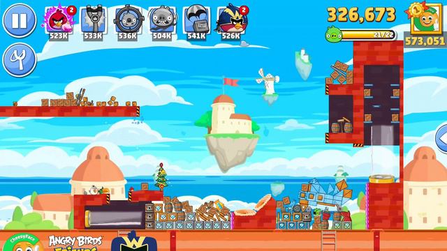 Angry Birds Friends When Pigs Fly Tournament 1236 Level 9 Power UP смотреть онлайн
