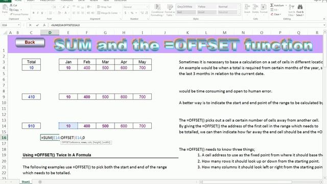 #211 sum with offset Formula use in Excel Hindi смотреть онлайн