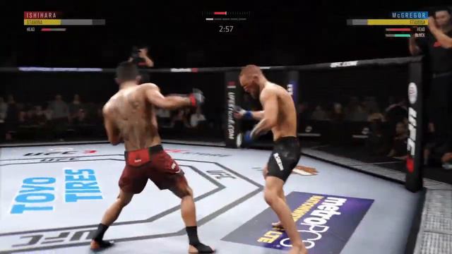 Ishihara vs Mcgregor. Mcgregor is practicing his kicking strength смотреть онлайн