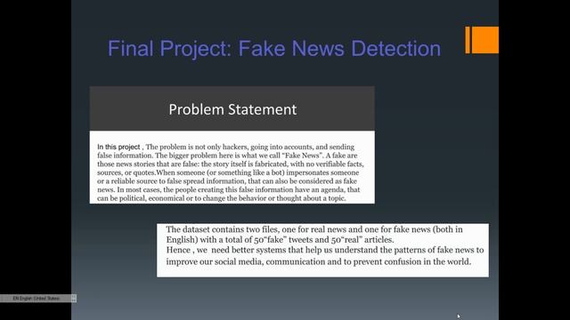 Python, 21st Video: Final Project: Fake News Detection System Part 1 смотреть онлайн