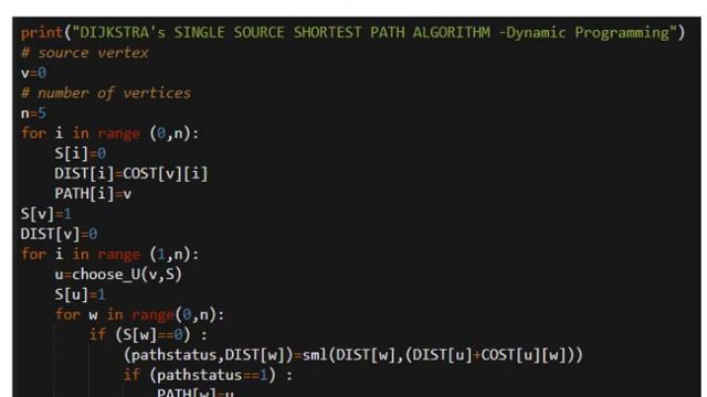 DIJKSTRA'S SINGLE SOURCE SHORTEST PATHS PYTHON IMPLEMENTATION смотреть онлайн
