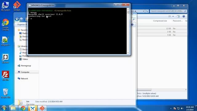 Node.js Part 2 - Install MongoDB in Windows смотреть онлайн