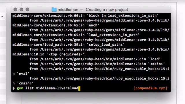 Troubleshooting Middleman 'cannot load such file' errors смотреть онлайн