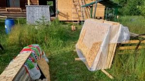 Каркасная пристройка своими руками.Часть 1. Пристройка из ОСБ панелей.Наружная отделка.